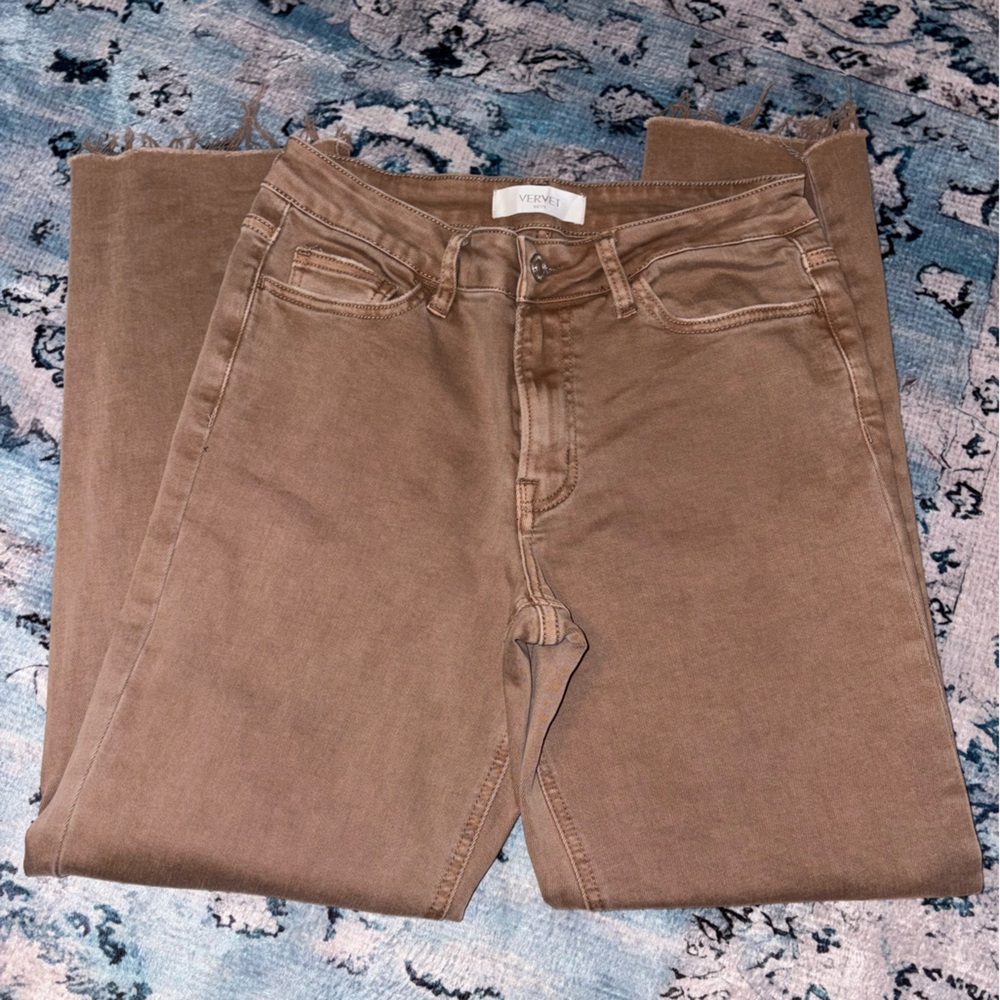 Brown Denim Jeans - Picture 3 of 6